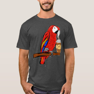 Camiseta Ara papagaio café 1