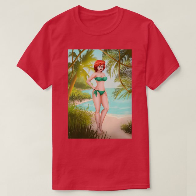 Camiseta Arabella Jungle Mulher Sorri (Frente do Design)