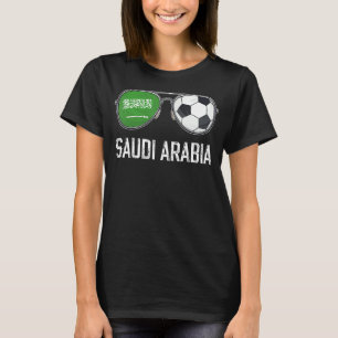 Camiseta Arábia Saudita Flag & Football Sunglass, Ventilado