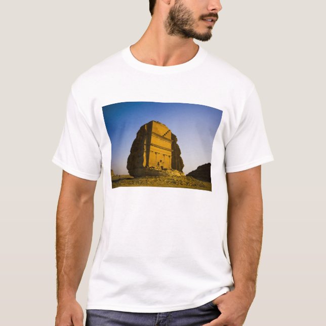 Camiseta Arábia Saudita, local de Madain Saleh, 4 antigos (Frente)