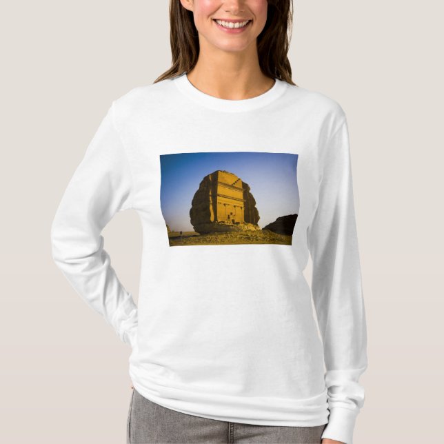 Camiseta Arábia Saudita, local de Madain Saleh, 4 antigos (Frente)