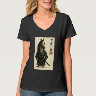 Camiseta Arabian Horse Samurai Ink Art Sumi-e Style Novelty