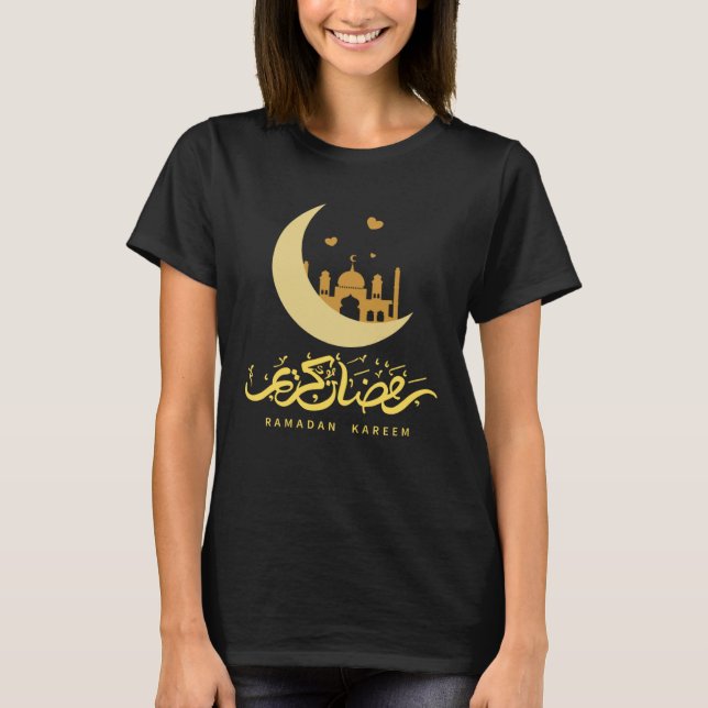 Camiseta Arabic Ramadan Kareem Decoration Islamic Celebrati (Frente)
