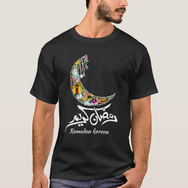 Camiseta Arabic Ramadan Kareem Mubarak Decoration Islamic C (Frente)