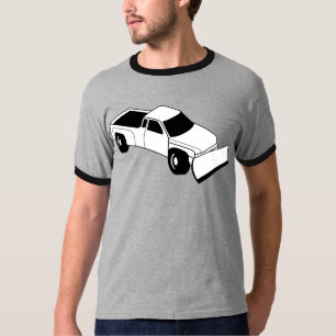 Camiseta arado do caminhão da neve