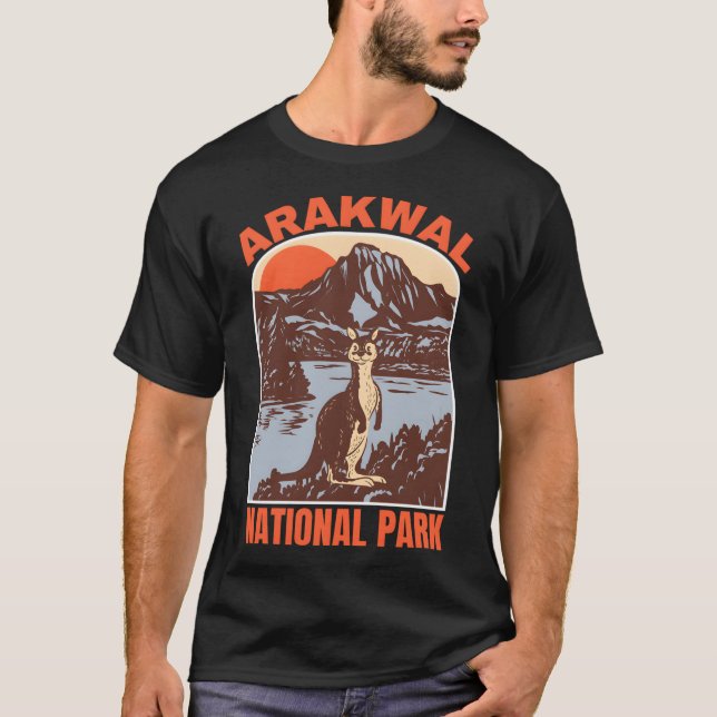 Camiseta Arakwal � o horizonte sem fim da Austrália (Frente)