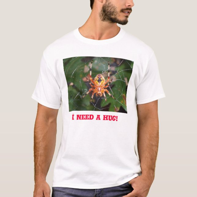 Camiseta Aranha 2365 - Eu preciso um abraço! (Frente)