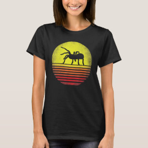 Camiseta Aranha Caranguejeira Retro Pôr do Sol Amante de Ar