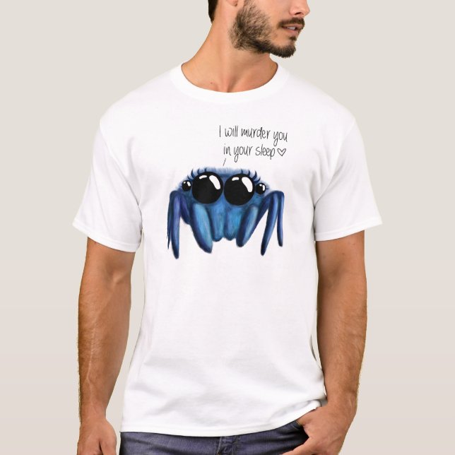 Camiseta aranha de salto bonito (Frente)