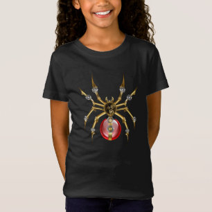 Camiseta Aranha-do-galo em preto