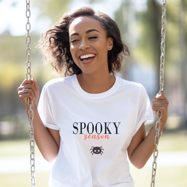Camiseta Aranha-do-Halloween da Época-Spooky (Criador carregado)