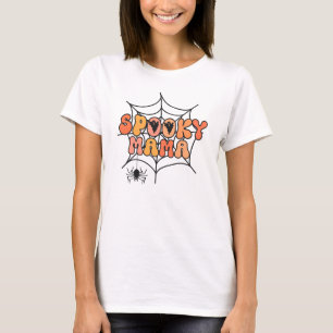 Camiseta Aranha-do-Halloween trick ou travessura mama