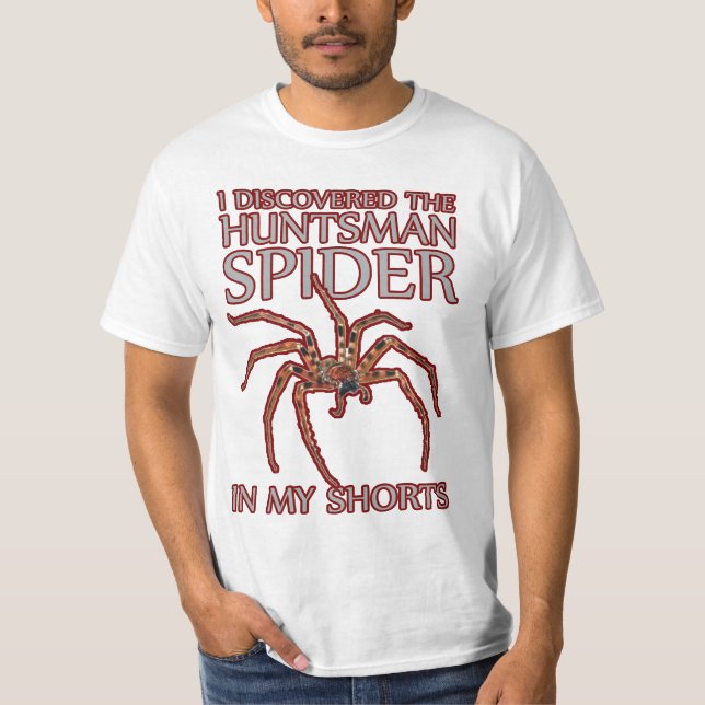 Camiseta aranha engraçada do caçador em meu t-shirt da (Frente)