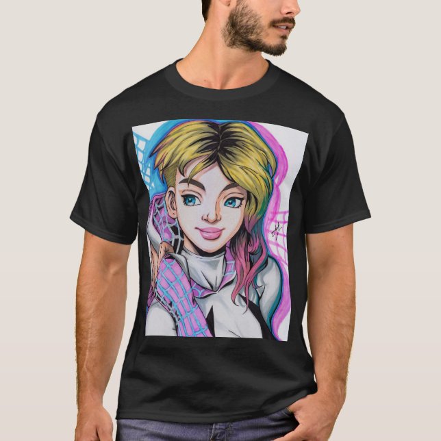 Camiseta Aranha Fantasma ~ Gwen Stacy (Frente)