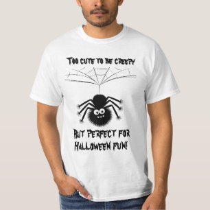 Camiseta Aranha-Felpudo-branca a passar do Design de Cartoo