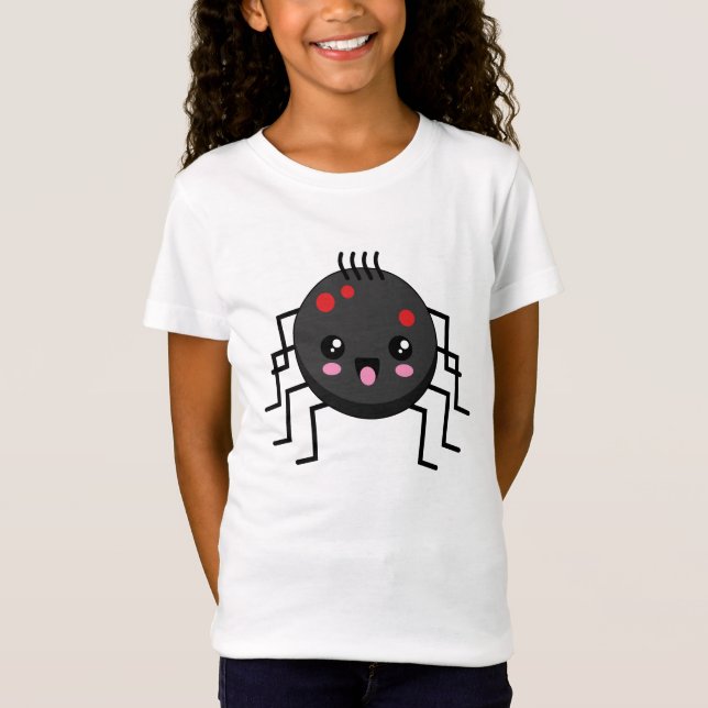 Camiseta Aranha Kawaii Cute (Frente)