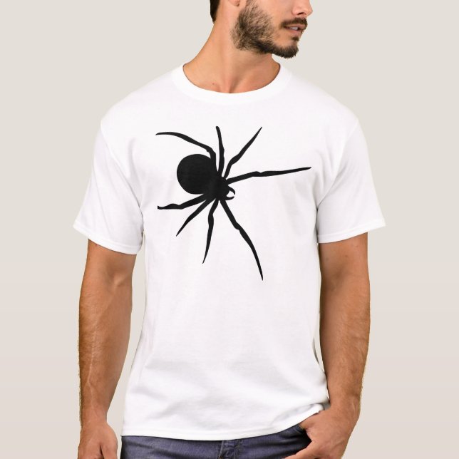 Camiseta Aranha preta gigante (Frente)