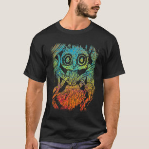 Camiseta Aranha-Psicodélica Trippy Aestética Artística