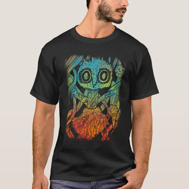 Camiseta Aranha-Psicodélica Trippy Aestética Artística (Frente)
