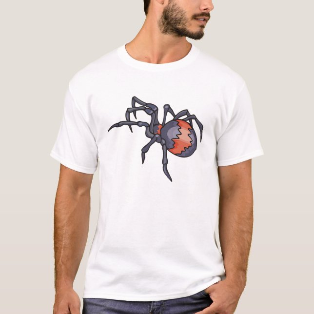 Camiseta Aranha Vermelha e Negra (Frente)