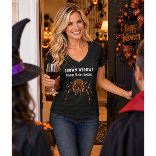 CAMISETA ARANHA VIÚVA MARROM
