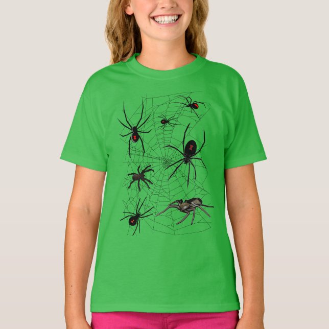 Camiseta Aranhas assustadoras (Frente)