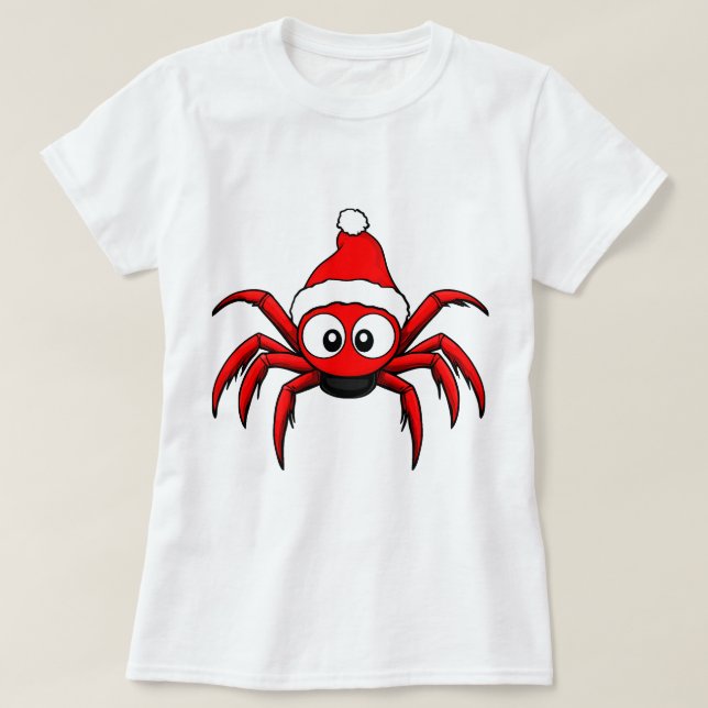 Camiseta Aranhas de Natal (Frente do Design)