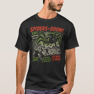 Camiseta Aranhas De Poster De Filme Doom Vintage Halloween