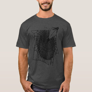 Camiseta Aranhas do Dia das Bruxas Desenhadas à Mão Diverti