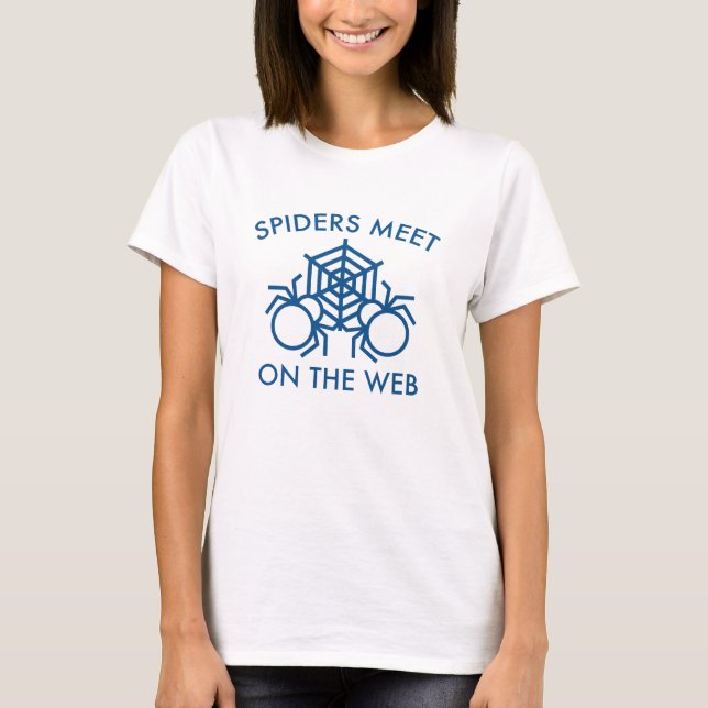 Camiseta Aranhas Se Encontram Na Web (Frente)