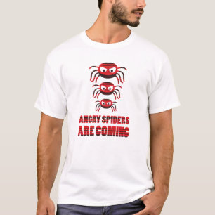 Camiseta Aranhas zangadas estão chegando