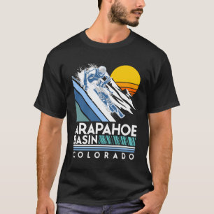 Camiseta Arapahoe Basin Colorado Retro Ski Hoodie
