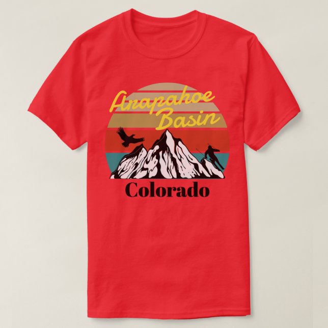 Camiseta Arapahoe Basin ski Colorado (Frente do Design)