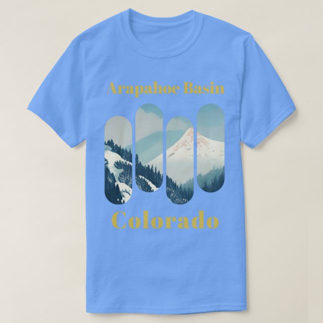 Camiseta Arapahoe Basin ski Colorado 6 (Frente do Design)
