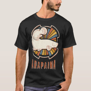 Camiseta Arapaima Fish Vintage Clássico Retro Amor Animal