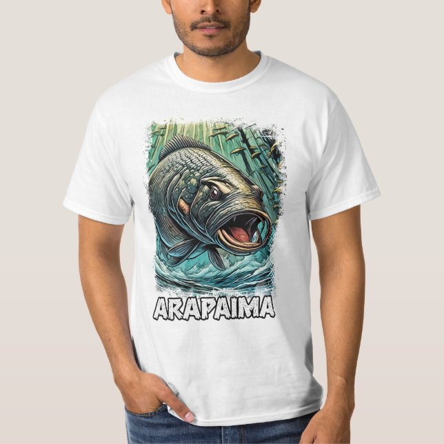 Camiseta Arapaima Gigas Monster Fish For EXTREME Pescador (Frente)