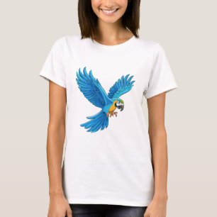 Camiseta Arara azul voando