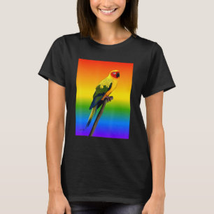 Camiseta Arara Conure Arco-íris Passarinho Observador de Av