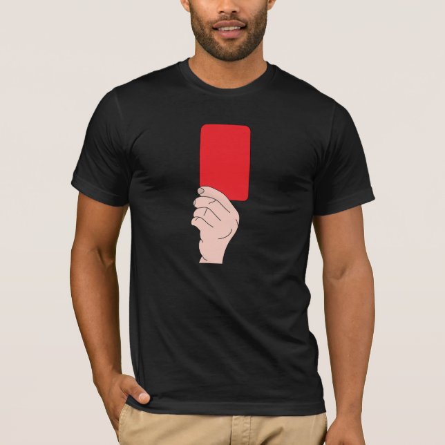 Camiseta Árbitro que mostra um t-shirt dos homens do cartão (Frente)