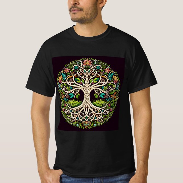 Camiseta Árbol de la Vida: Conexiones Naturales (Frente)