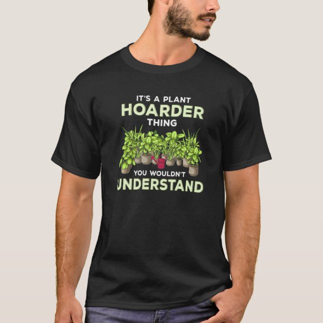Camiseta Arboreto de jardinagem de jardinagem com Piada (Frente)