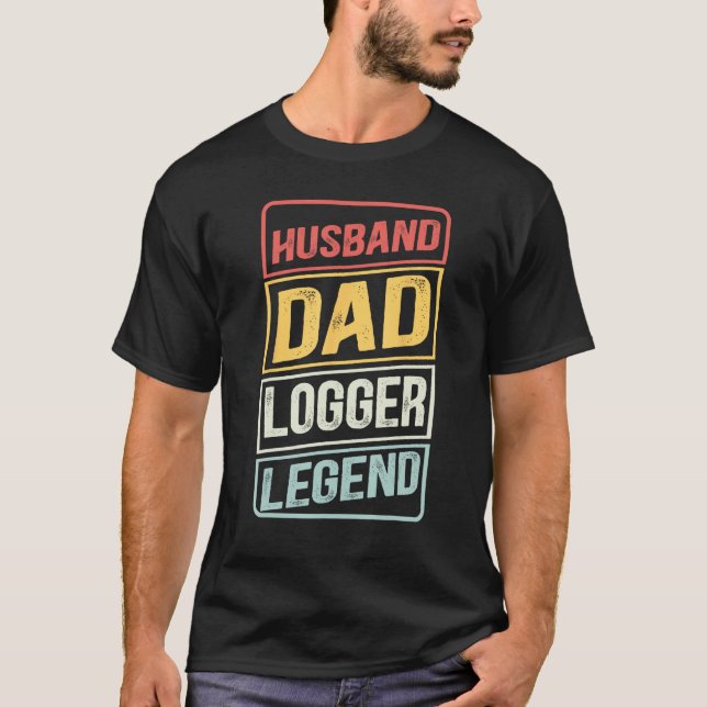 Camiseta Arborist Husband Dad Logger Legend retro Father s  (Frente)