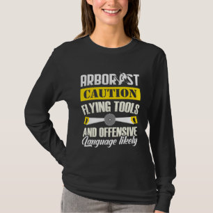 Camiseta Arborista Arboriculturista de Árvore de Precaução
