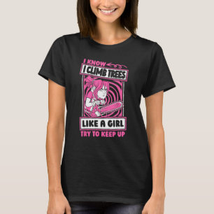 Camiseta Arborista do Lumberjack Girl Forester Logger