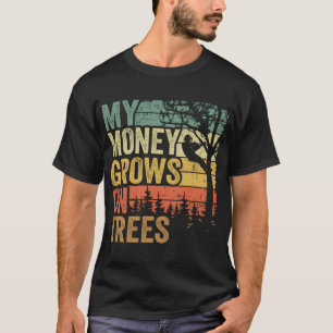 Camiseta Arboristas Árvores Subindo Meu Dinheiro Cresce Em