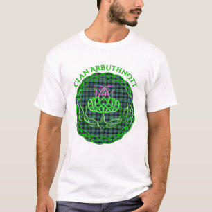 Camiseta Arbuthnott escocês Tartan Celtic Thistle
