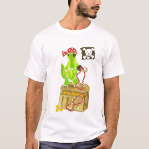 Camiseta Arca do tesouro do pirata do jacaré