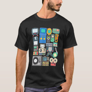 Camiseta Arcade Clássica Retroativa de Vintage do Jogo de V