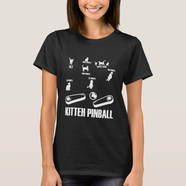 Camiseta Arcade de Jogo da Máquina de Pinball Kit (Frente)