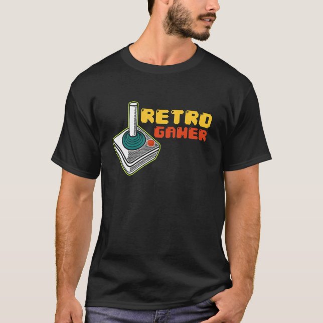 Camiseta Arcade de videogame Retro Gamer Vintage 80s (Frente)
